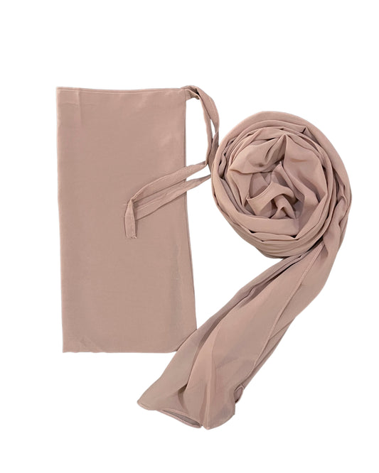 1.	Hijab-Niqab Set Dusty Pink