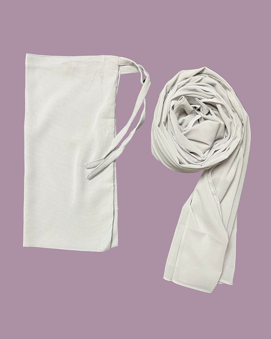 1.	Hijab-Niqab Set Cloud Grey