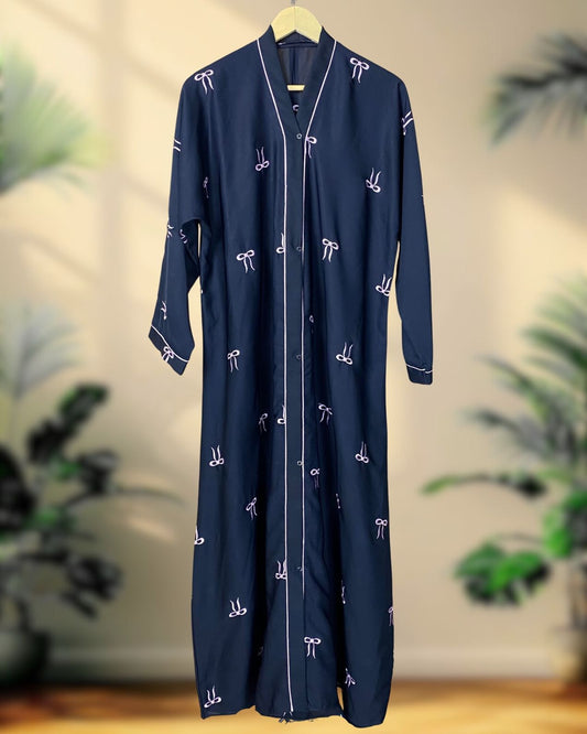 Nazneen – Bow Embroidered Abaya