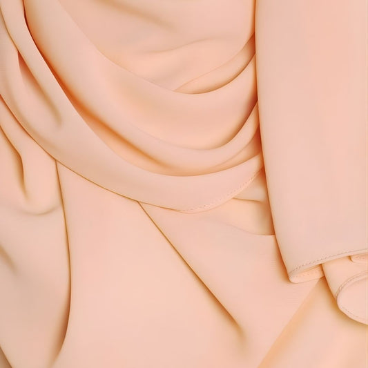Light Peach Pink - Chiffon Hijab