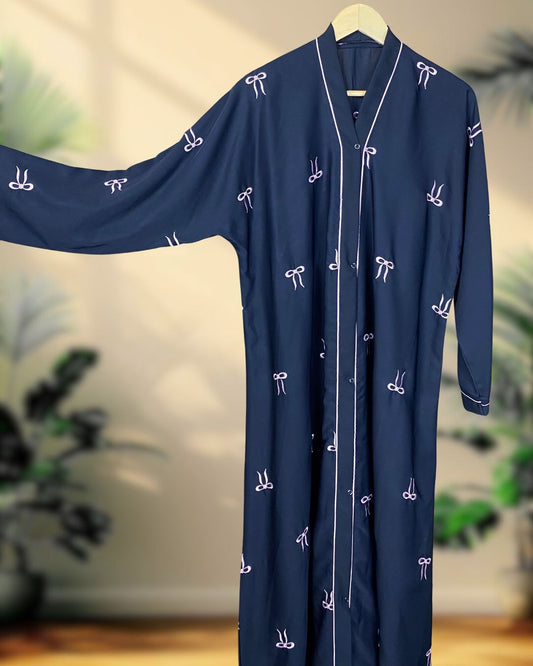 Nazneen – Bow Embroidered Abaya