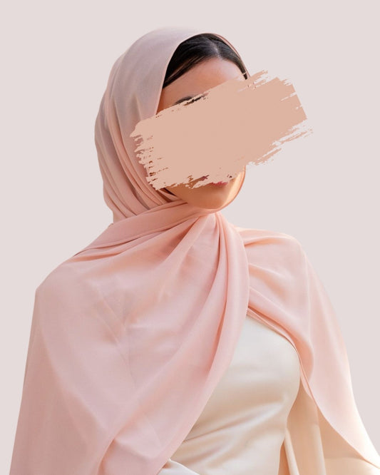 Baby Pink-Georgette Chiffon Hijab