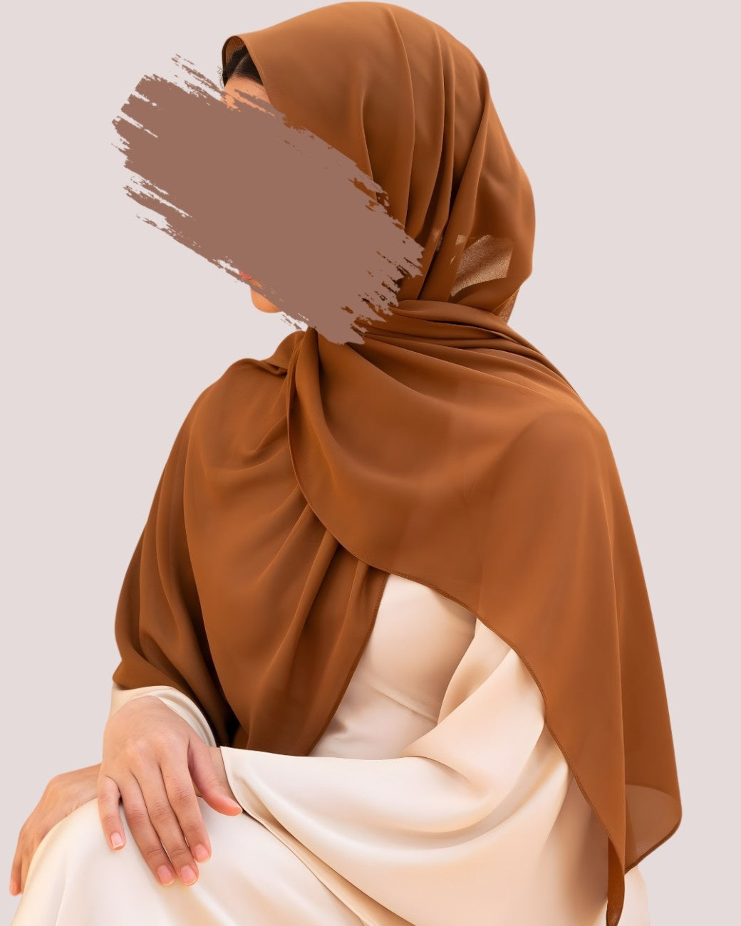 Brownish-Georgette Chiffon