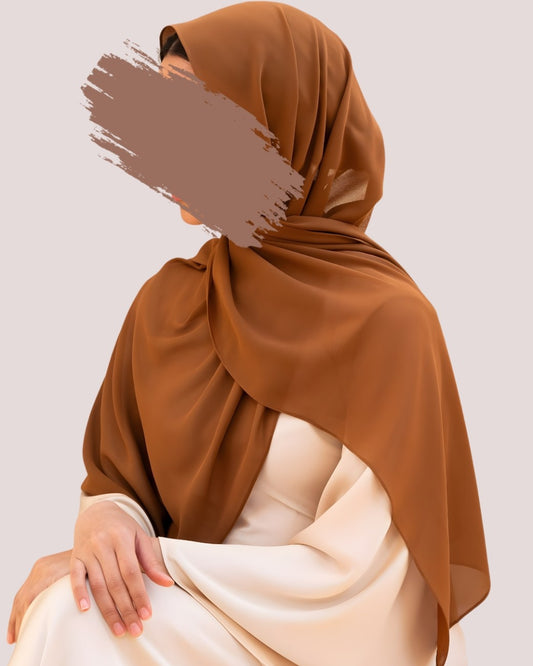 Brownish-Georgette Chiffon