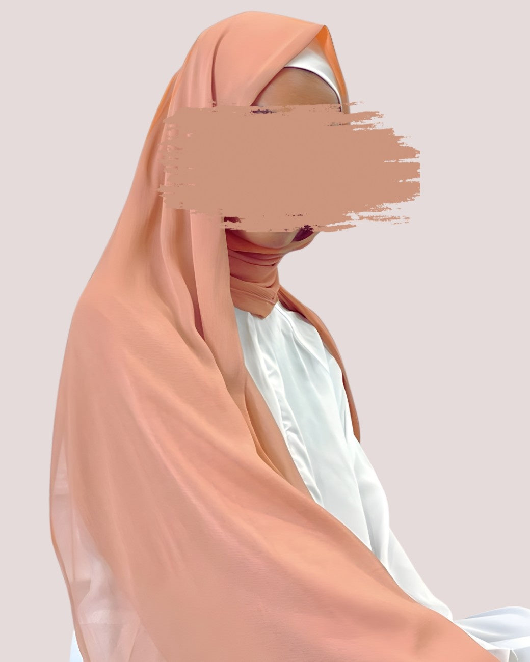 Dusty Rose-Georgette Chiffon Hijab