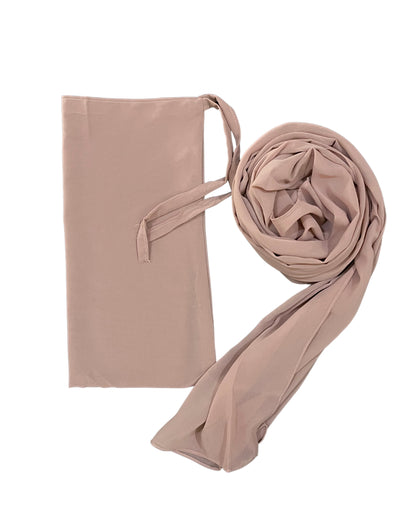 1.	Hijab-Niqab Set Dusty Pink