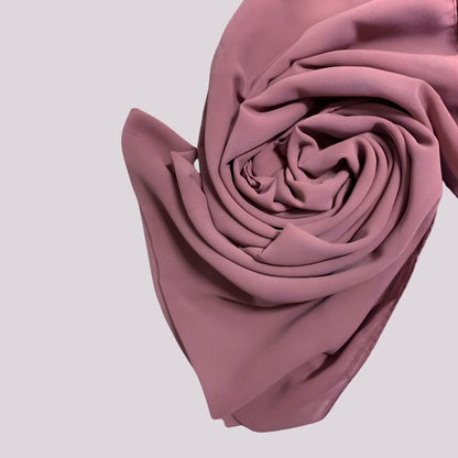 Lavender Pink-Glitter Georgette Chiffon Hijab
