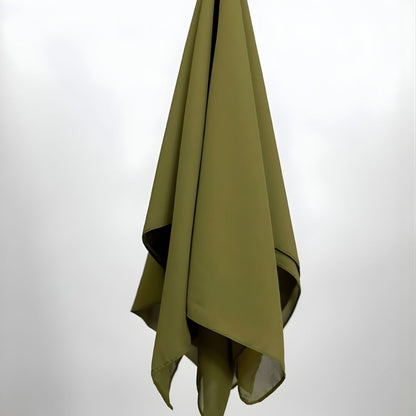 Olive Green-Georgette Chiffon Hijab