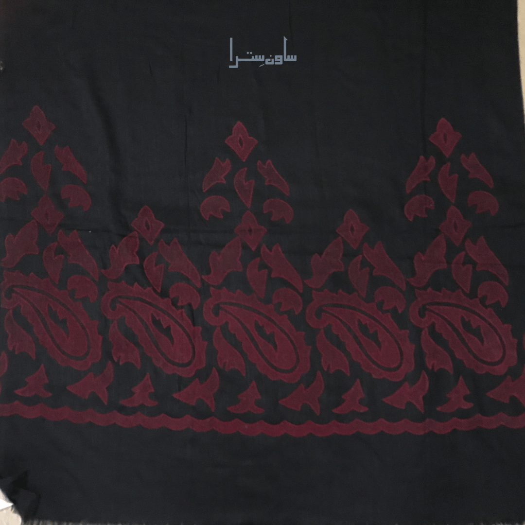 Cashmere Hijab - Noir Ruby