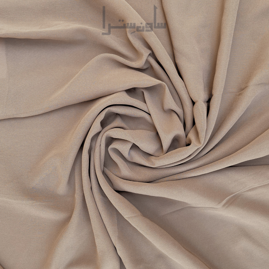 Desert Sand – Classic Beige Chiffon Hijab