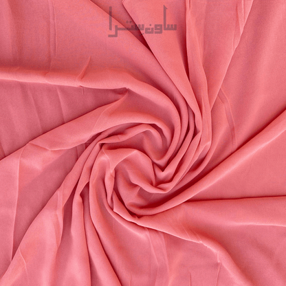 Coral Bloom Chiffon Hijab