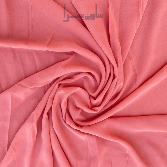 Coral Bloom Chiffon Hijab