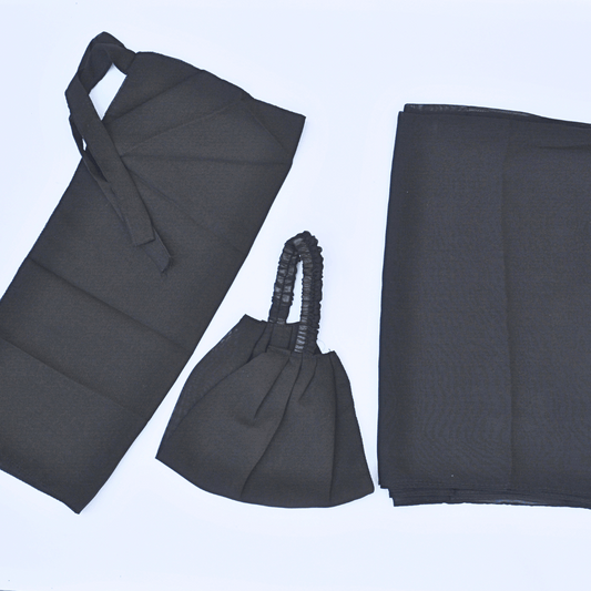 Midnight Black Hijab Set