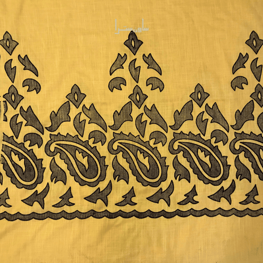 Cashmere Hijab – Mustard Bloom Edition