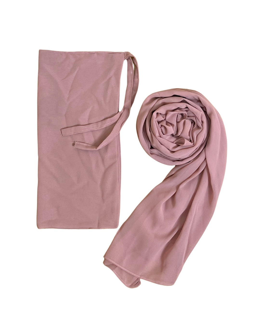 Hijab-Niqab Set Mauve Blush