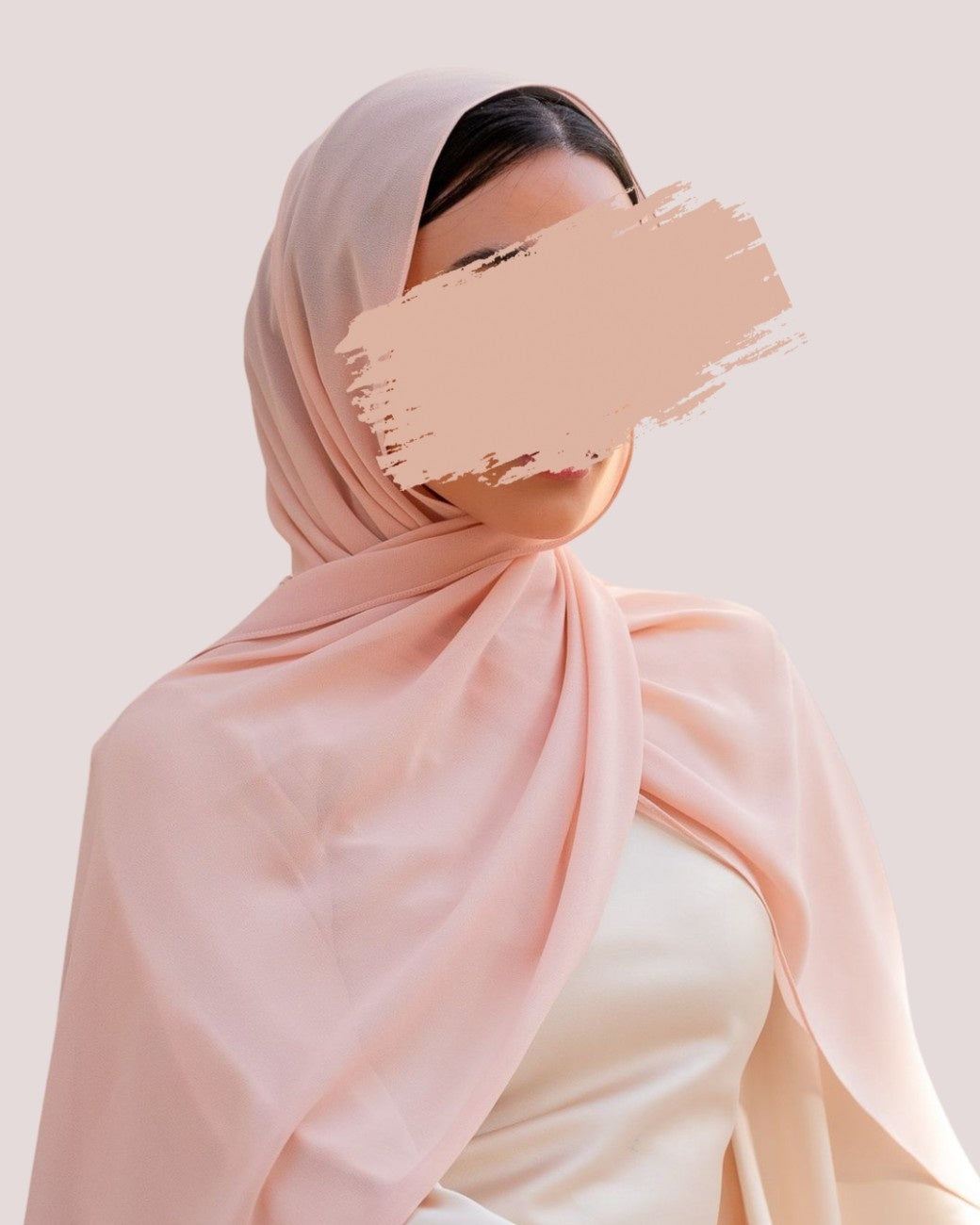 Baby Pink-Georgette Chiffon Hijab