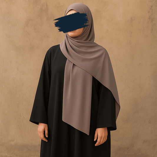 Desert Sand – Classic Beige Chiffon Hijab