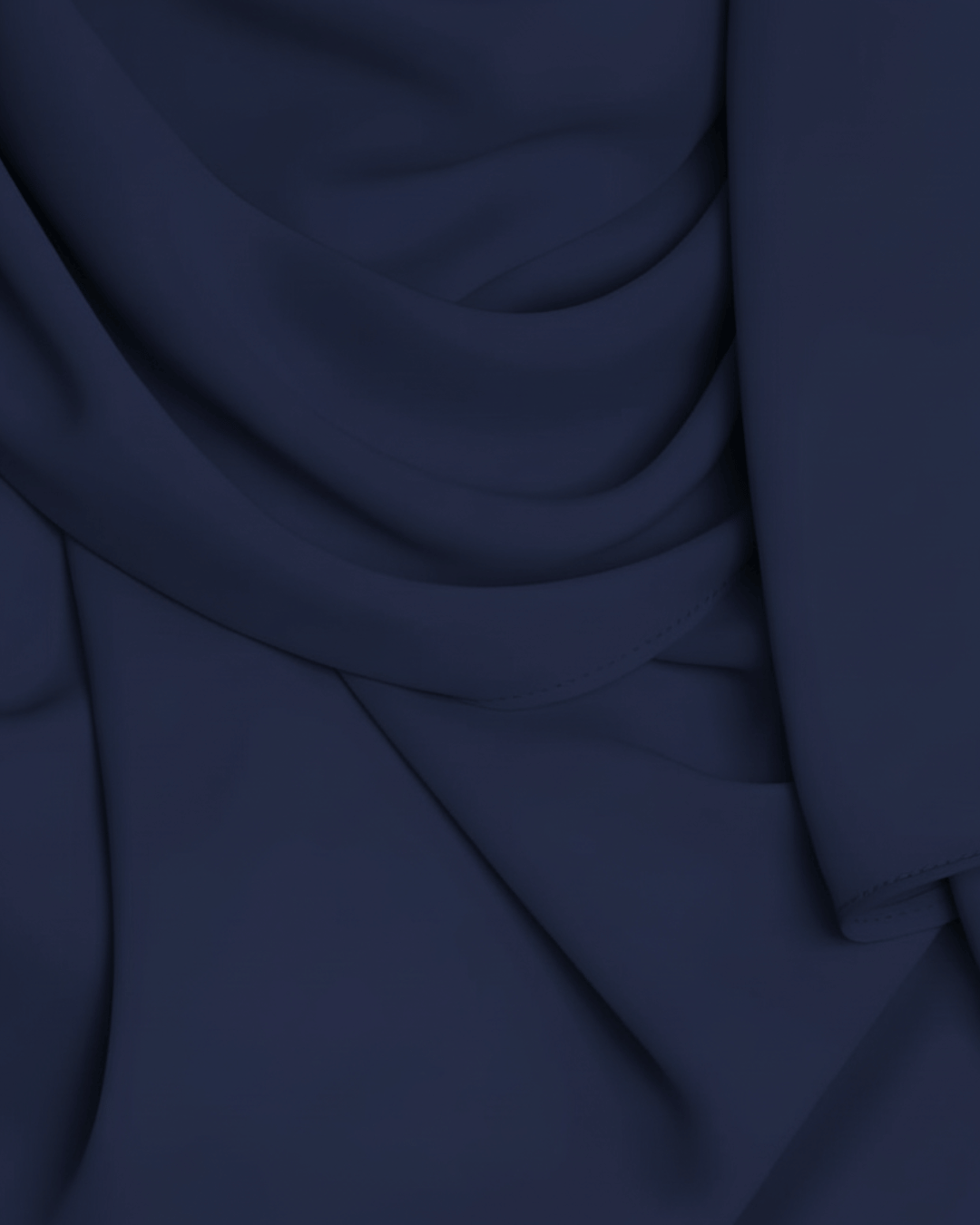 Navy Blue-Georgette Chiffon Hijab
