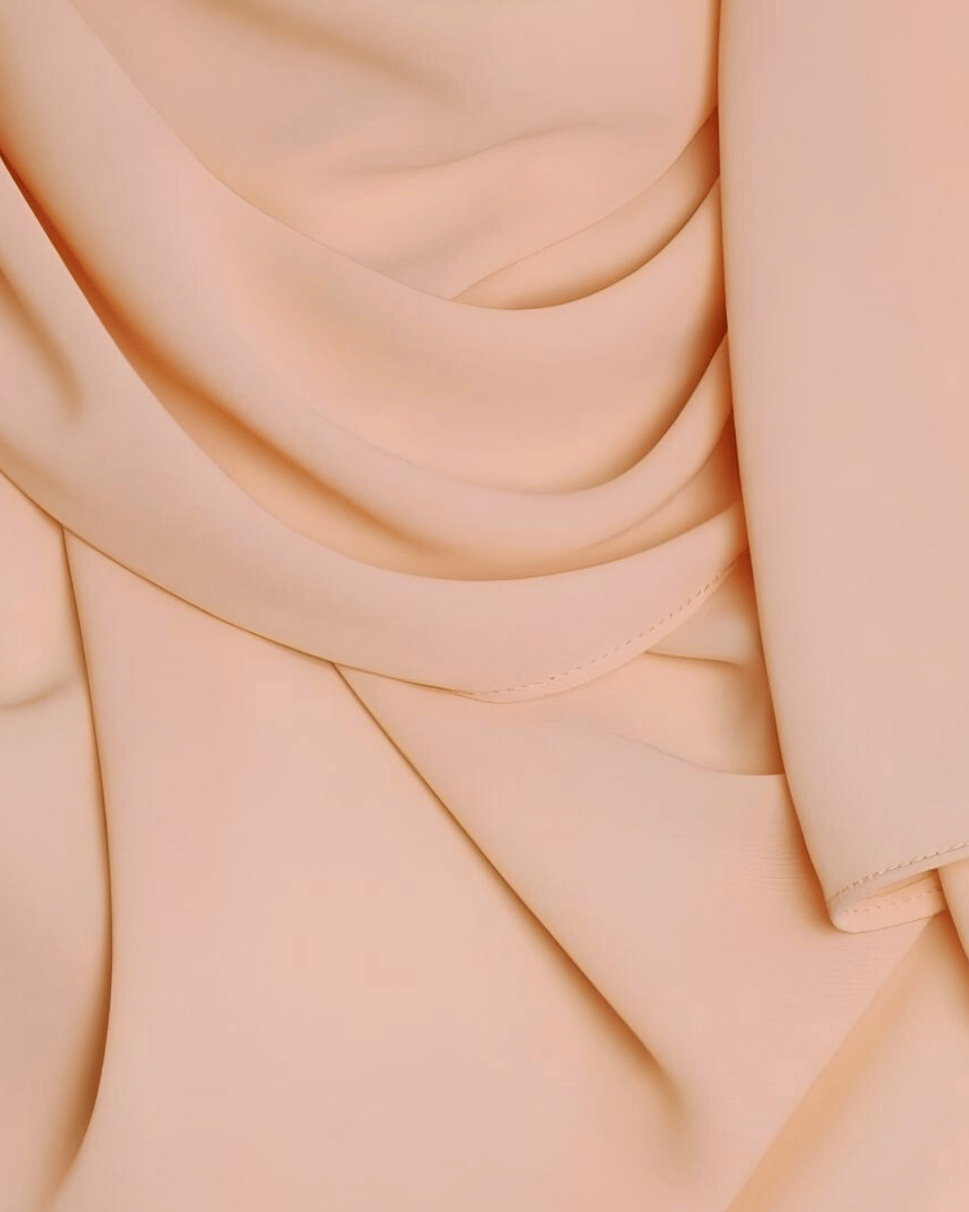 Light Peach Pink - Chiffon Hijab
