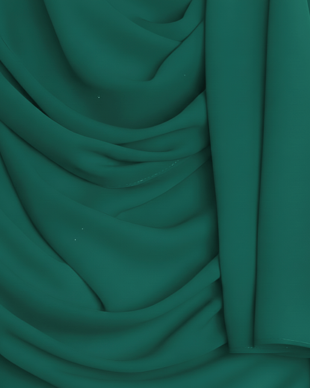 Teal-Glitter Georgette Chiffon  Hijab