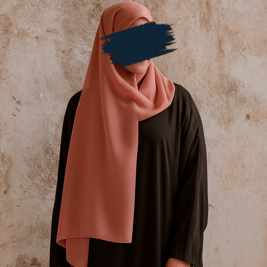 Terracotta Grace – Premium Chiffon Hijab
